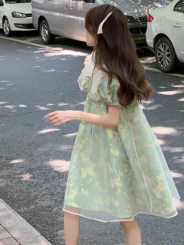 Sweet Floral Print Midi Dress  - مراجعة Midi Skirt Floral وسعره