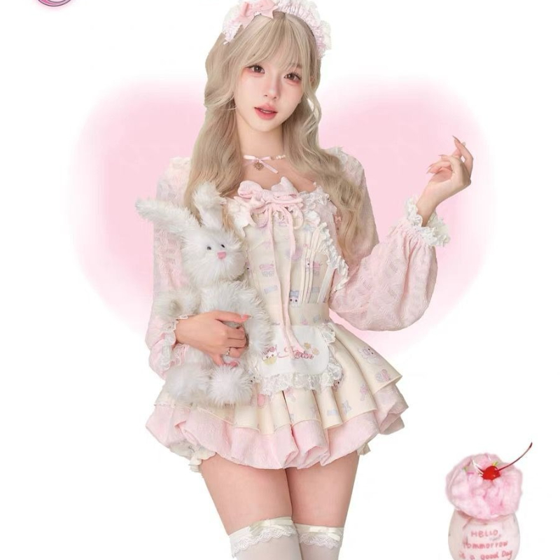 Japanese Sweet Lolita Style 3  - مراجعة Crop Top Crochet وسعره