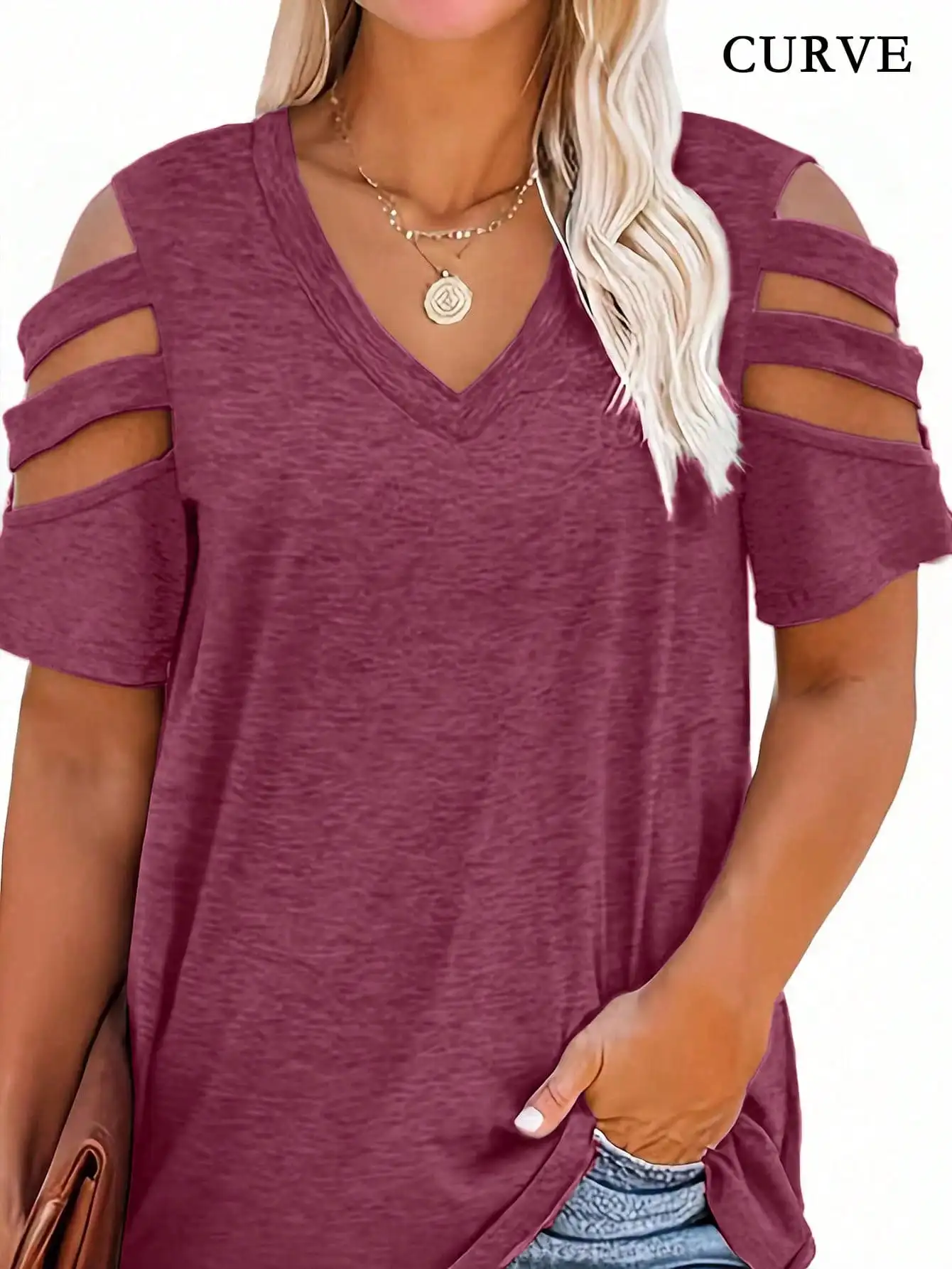 Women Fashion Plus Size 1XL-5X - مراجعة Blouse Off Shoulder وسعره
