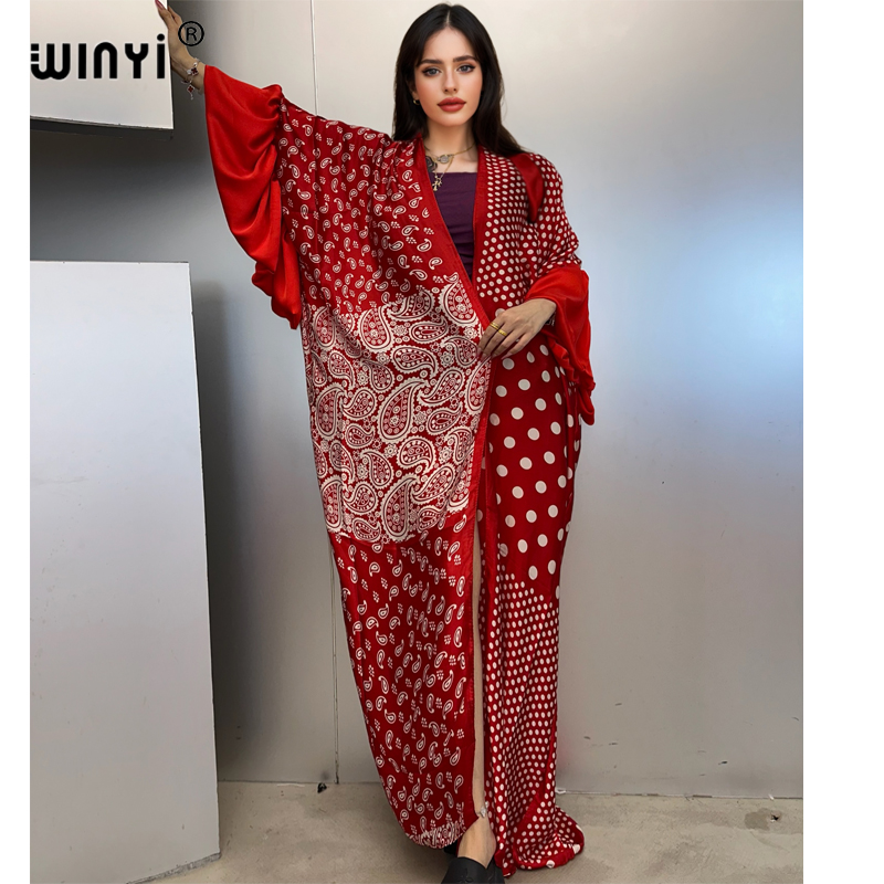 WINYI Summer Kimono party dres - مراجعة Cover Up Kaftan وسعره