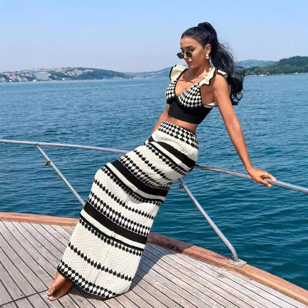 Bohemian Knitted Crop Top And  - مراجعة Crop Top Crochet وسعره