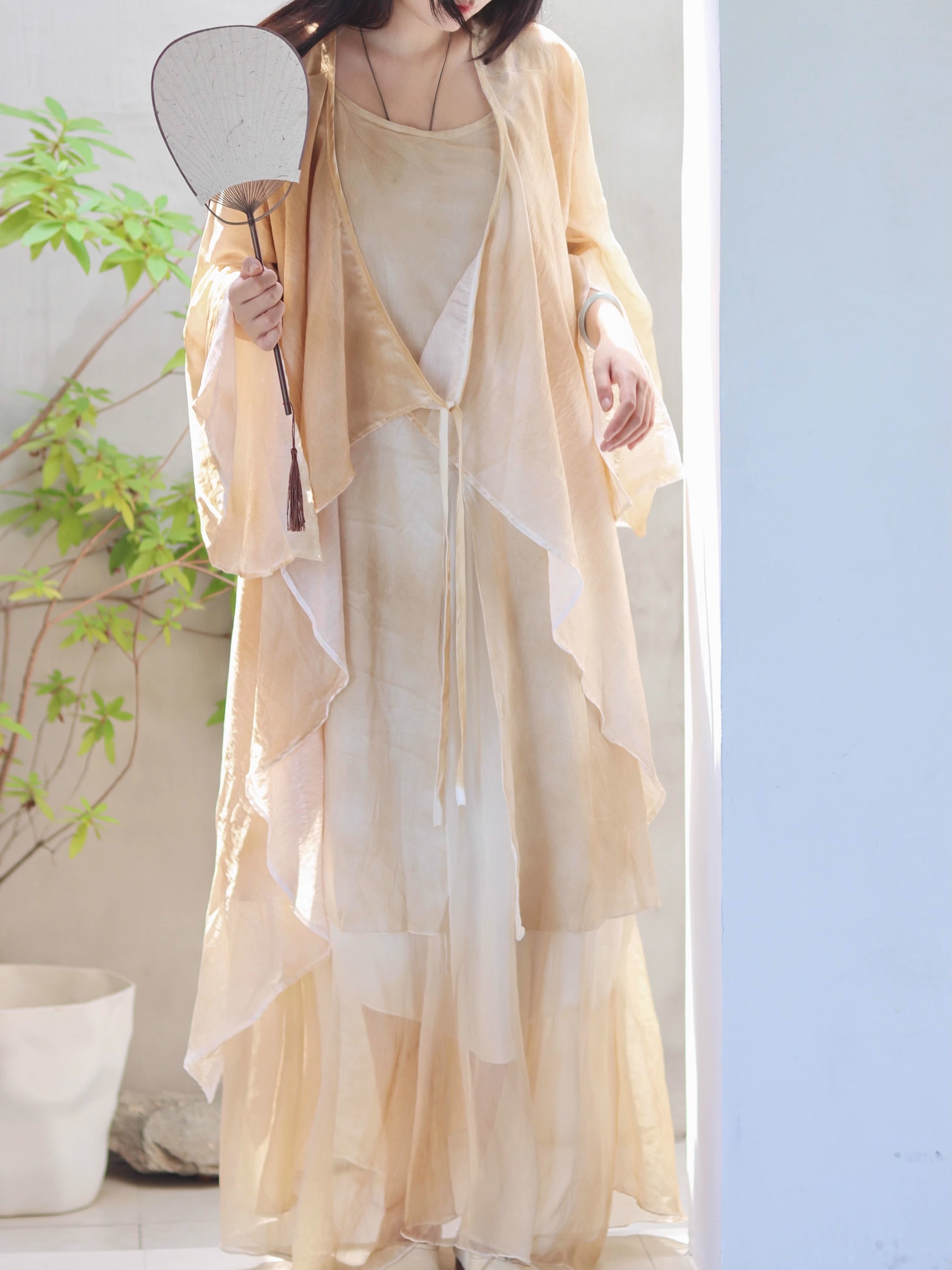 New Chinese Style Cotton Linen - مراجعة Linen Dress Wrap وسعره