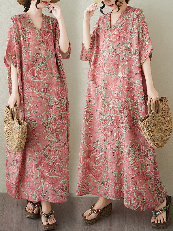 Knee-Length Wrap Long Dress Su - مراجعة Linen Dress Wrap وسعره