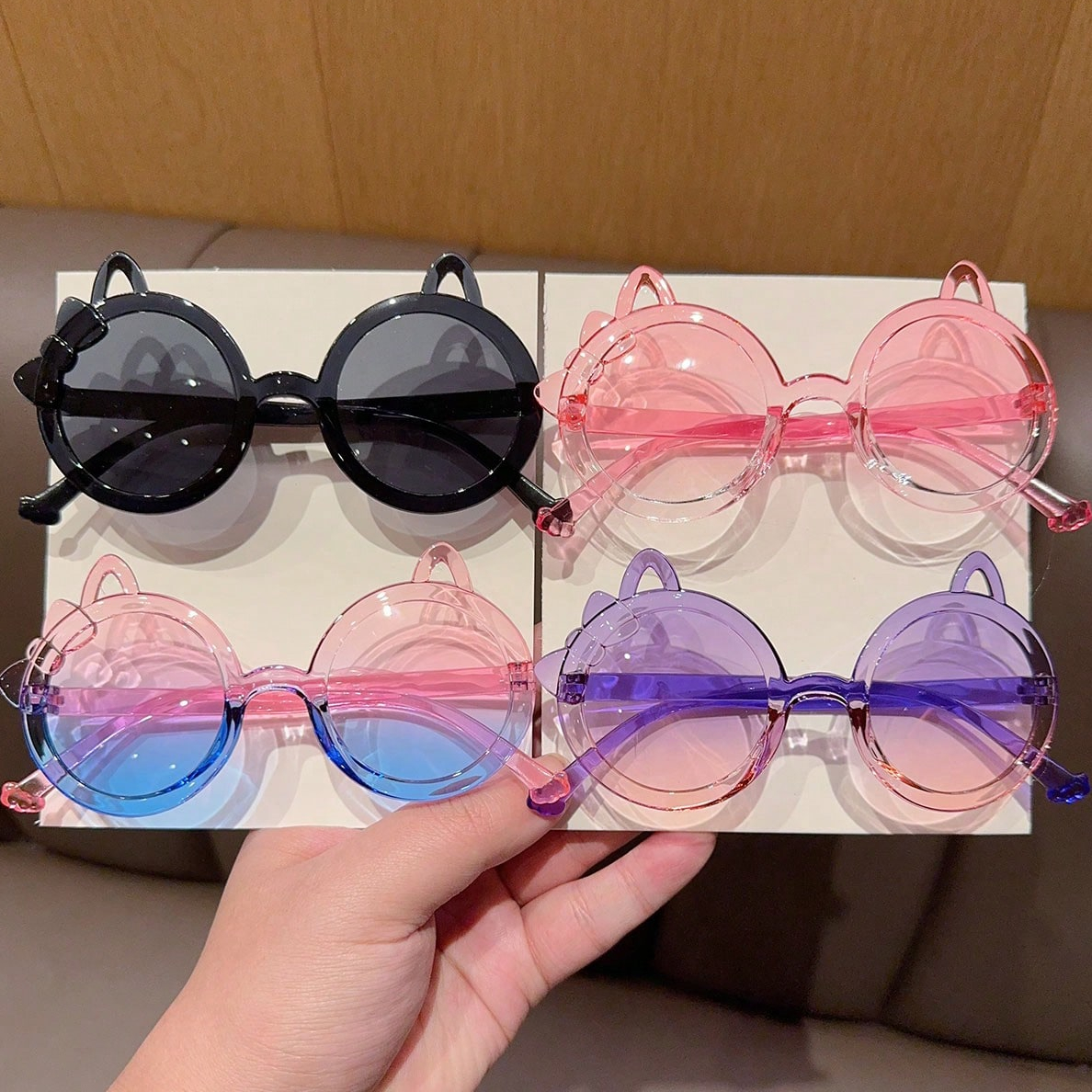 2/4Pcs 2025 Newest Cute Fashio - مراجعة Sunglasses Cat Eye وسعره