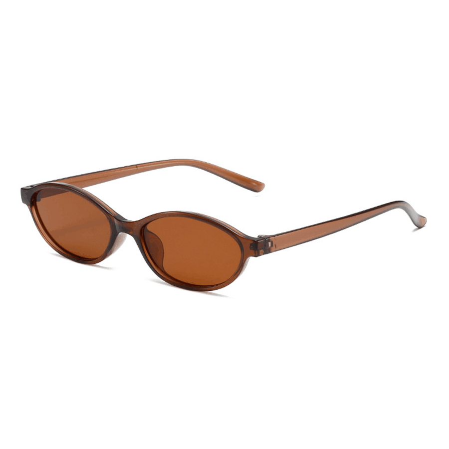 Fashion Oval Simple Literary S - مراجعة Sunglasses Cat Eye وسعره