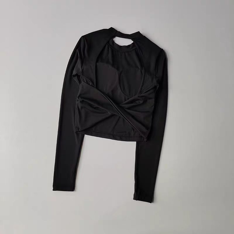 Women Long Sleeve Knotted Yoga - مراجعة Crop Top Crochet وسعره