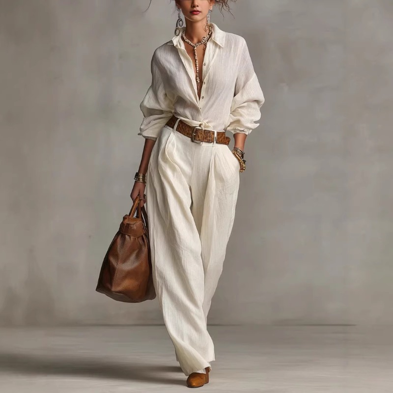 Spring Summer Temperament Soli - مراجعة Linen Pant Wide وسعره