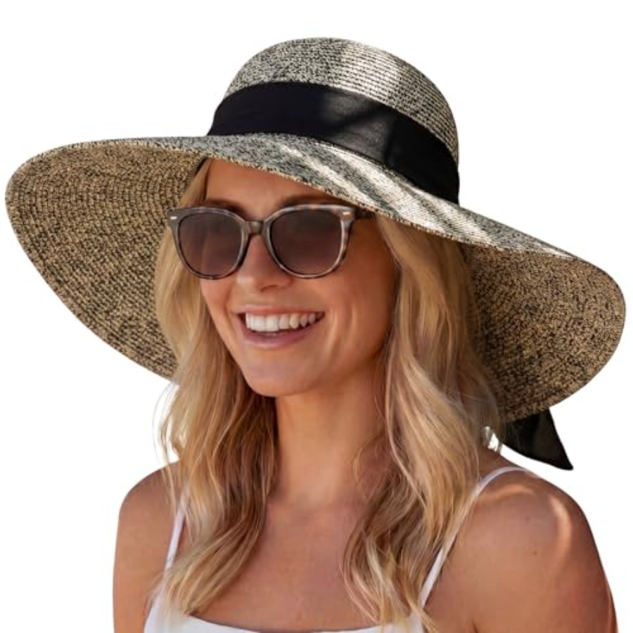 Hat Hut Wide Brim Beach Sun Ha - مراجعة Hat Floppy Wide وسعره