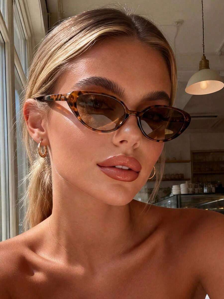 Unisex Leopard Print Cat Eye F - مراجعة Sunglasses Cat Eye وسعره