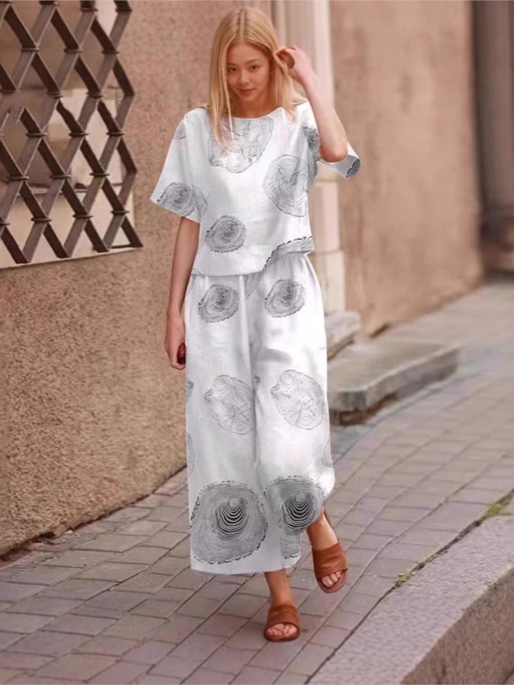 2025 Spring Summer New Plus Si - مراجعة Linen Pant Wide وسعره