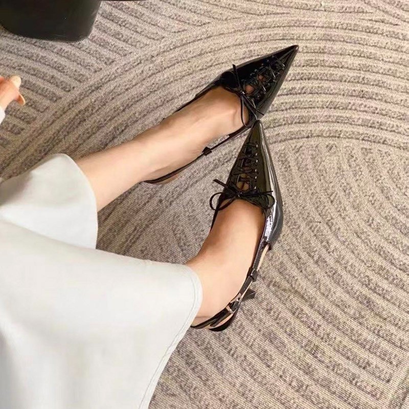 European-style Pointed-toe, Sl - مراجعة Sandal Strappy Heeled وسعره