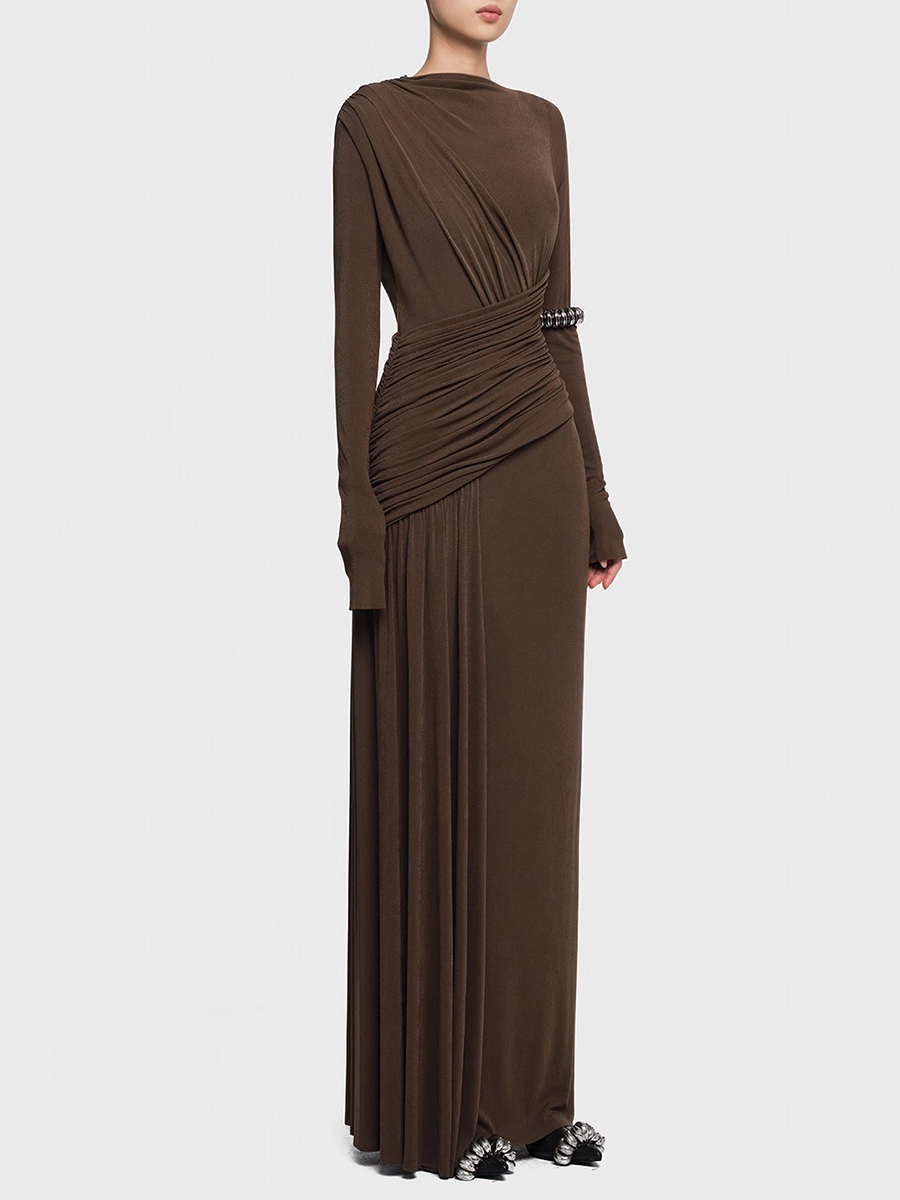 TWOTWINSTYLE Solid Slimming Dr - مراجعة Linen Dress Wrap وسعره