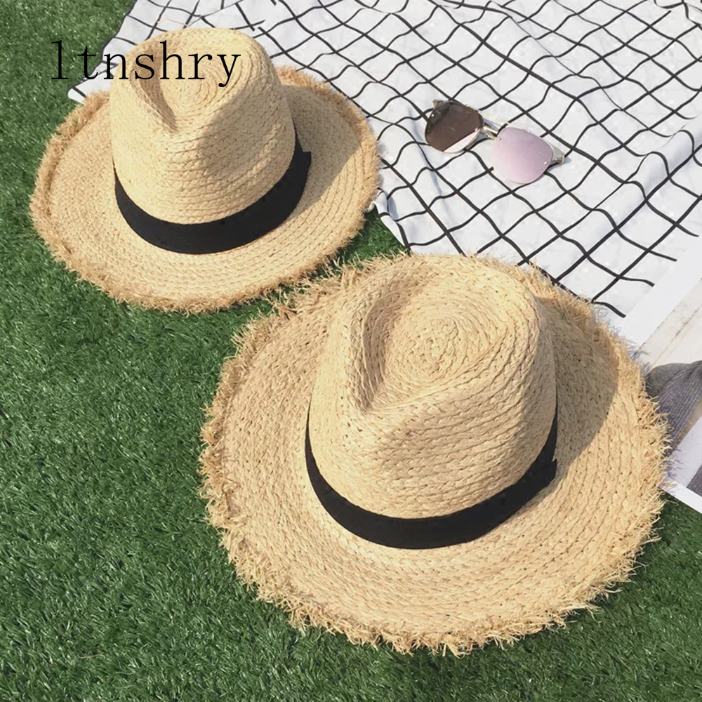 new Wide Brim Raffia Sun Hat f - مراجعة Hat Floppy Wide وسعره