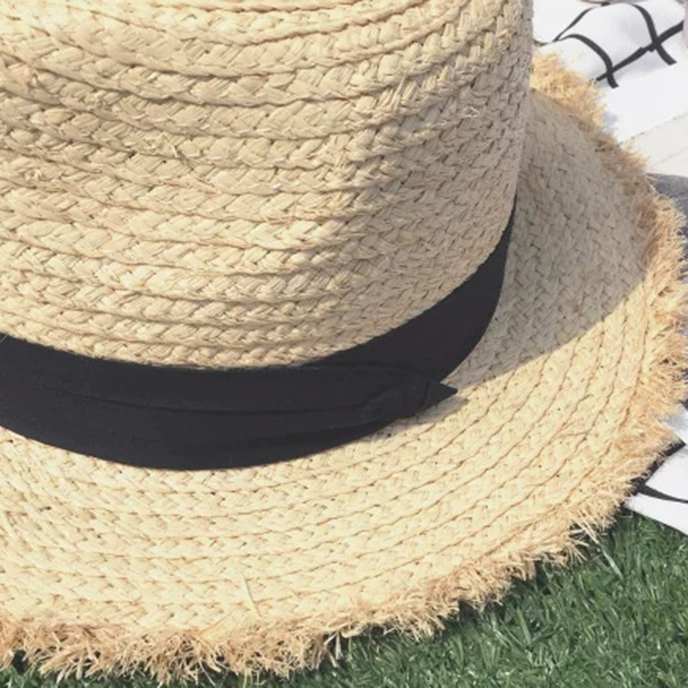 new Wide Brim Raffia Sun Hat f - مراجعة Hat Floppy Wide وسعره