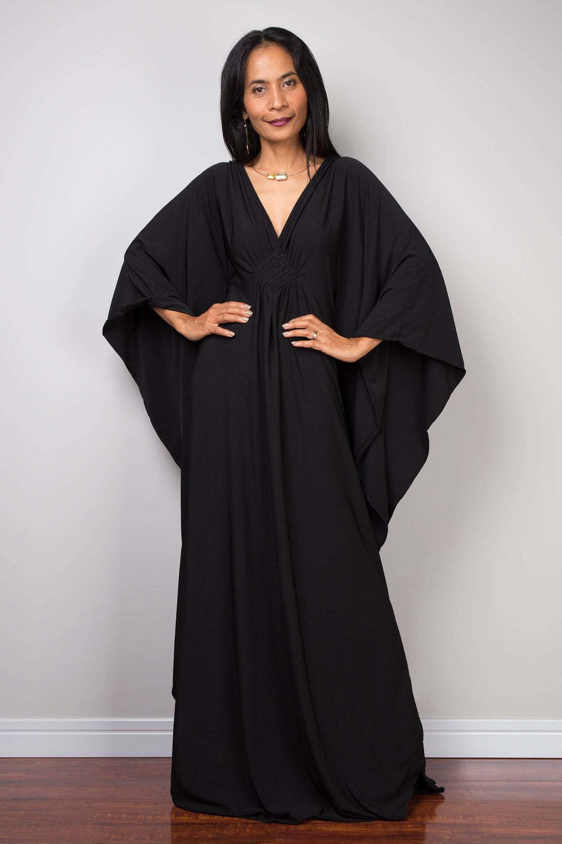 Women Solid Color Cover Up V N - مراجعة Cover Up Kaftan وسعره