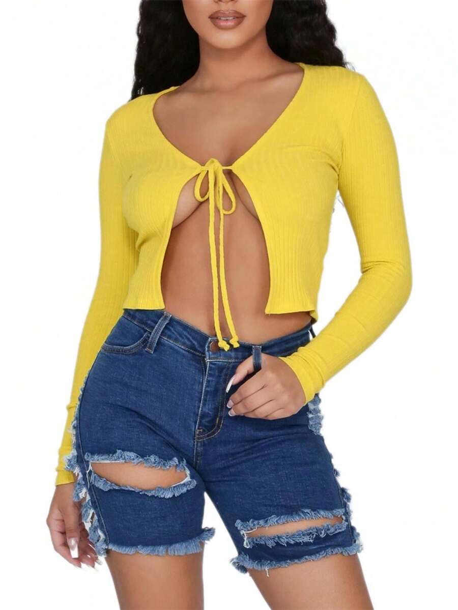 Women High Waist Ripped Denim  - مراجعة Shorts Denim Frayed وسعره