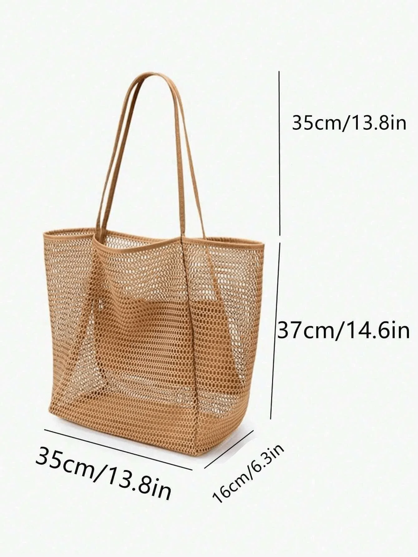 1pc Mesh Beach Tote Bag, Outdo - مراجعة Tote Bag Beach وسعره