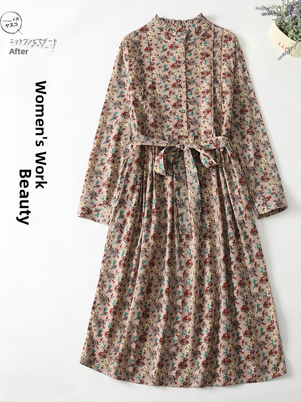 Elegant Floral Print A-Line Dr - مراجعة Midi Skirt Floral وسعره