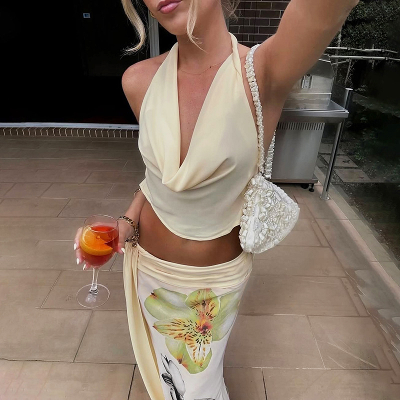 TARUXY Sexy Long Skirt Two Pie - مراجعة Romper Floral Print وسعره
