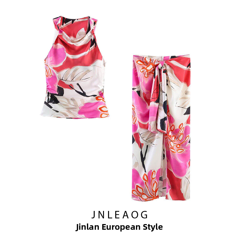 JNLEAOG Summer New Women's Sil - مراجعة Midi Skirt Floral وسعره