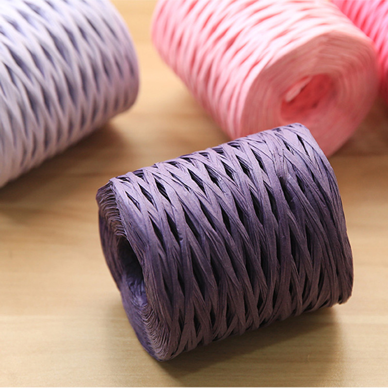 200m Natural Raffia Straw Yarn - مراجعة Crochet Bag Raffia وسعره