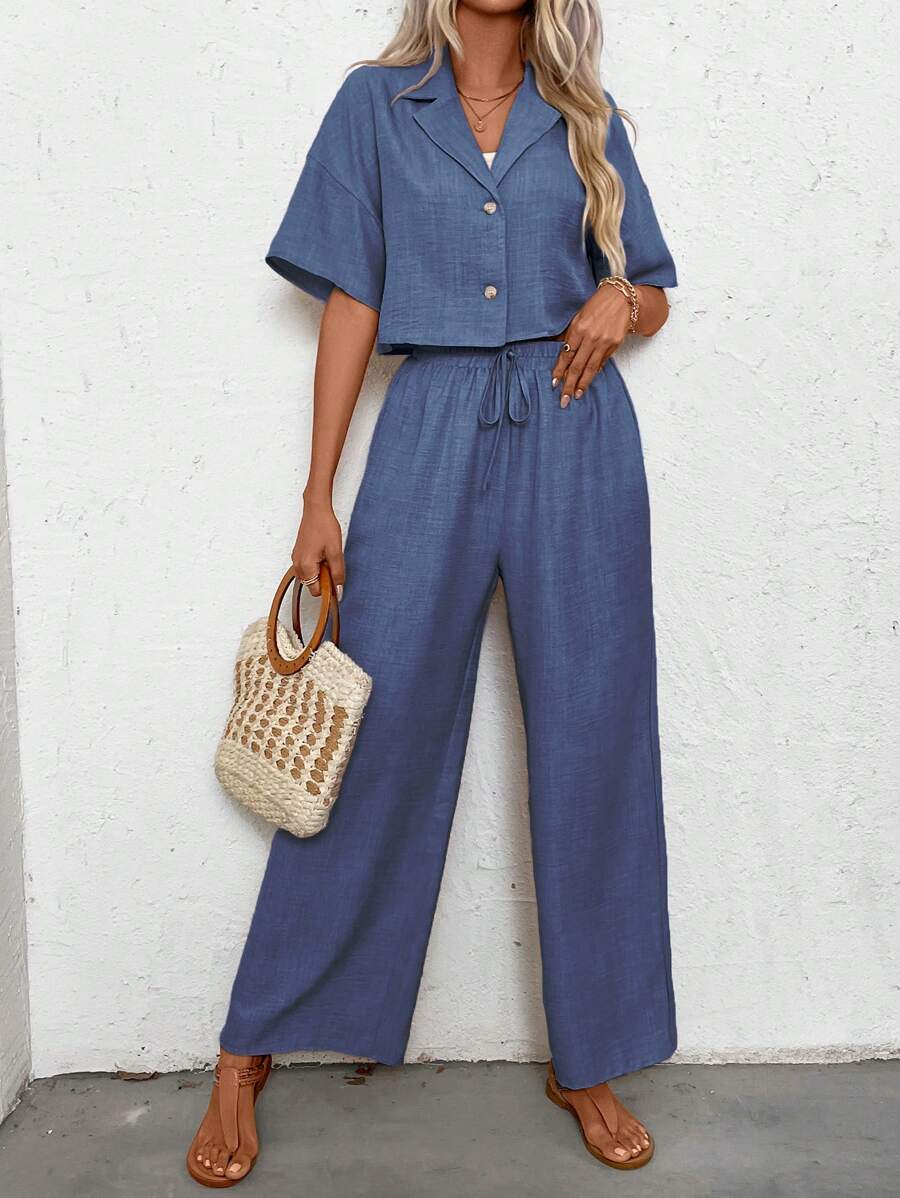 Womens Linen Short Sleeve Shir - مراجعة Linen Pant Wide وسعره