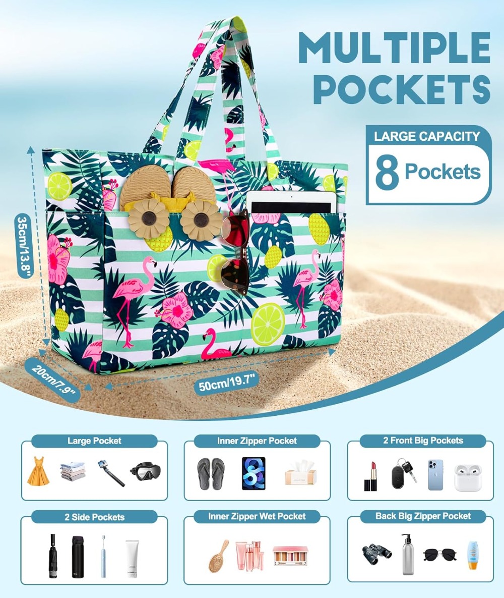 Extra Large Beach Bag Waterpro - مراجعة Tote Bag Beach وسعره