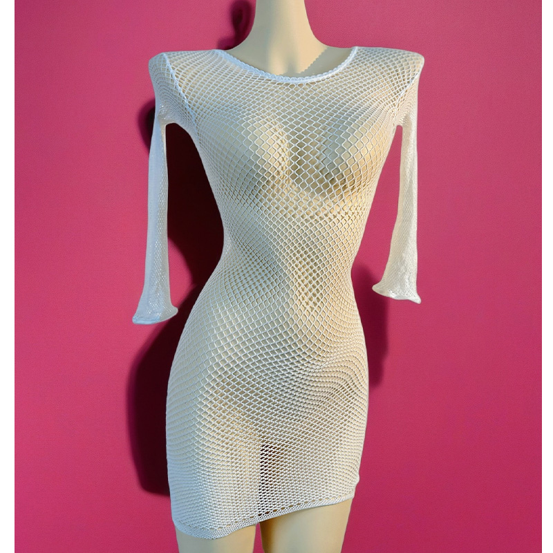 1PC Women Fishnet Cover Up Wit - مراجعة Cover Up Kaftan وسعره