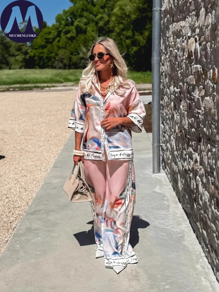 2 Pieces Set for Woman Summer  - مراجعة Linen Pant Wide وسعره