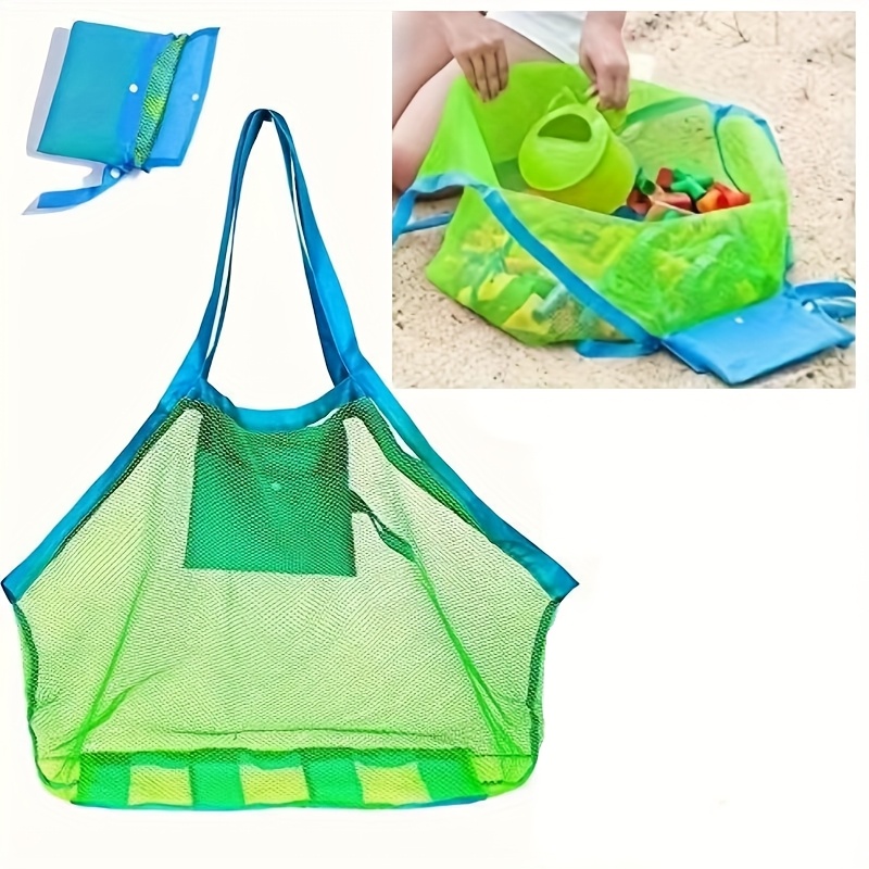1pc Large Mesh Beach Tote Bag  - مراجعة Tote Bag Beach وسعره