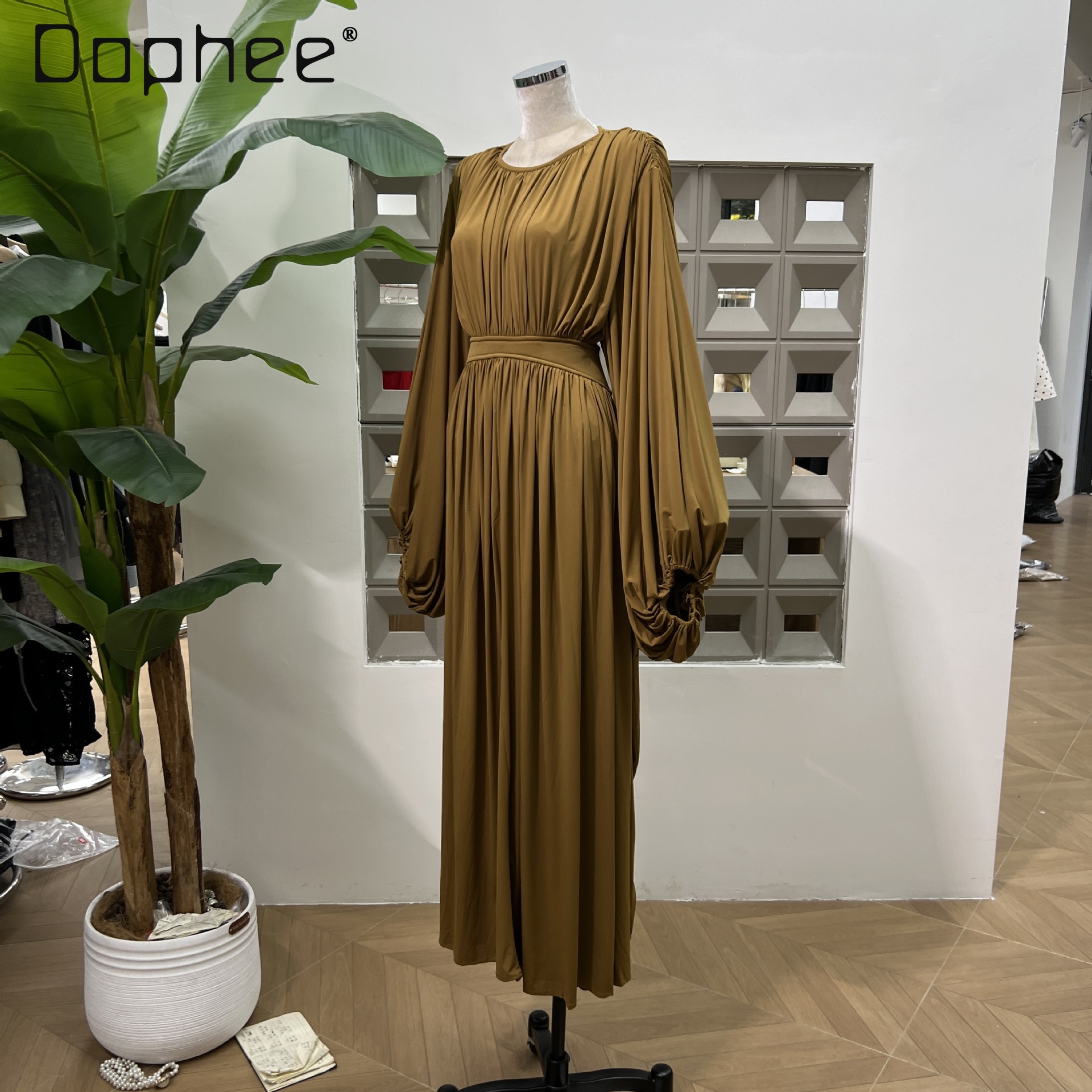 European American Women Clothi - مراجعة Linen Dress Wrap وسعره