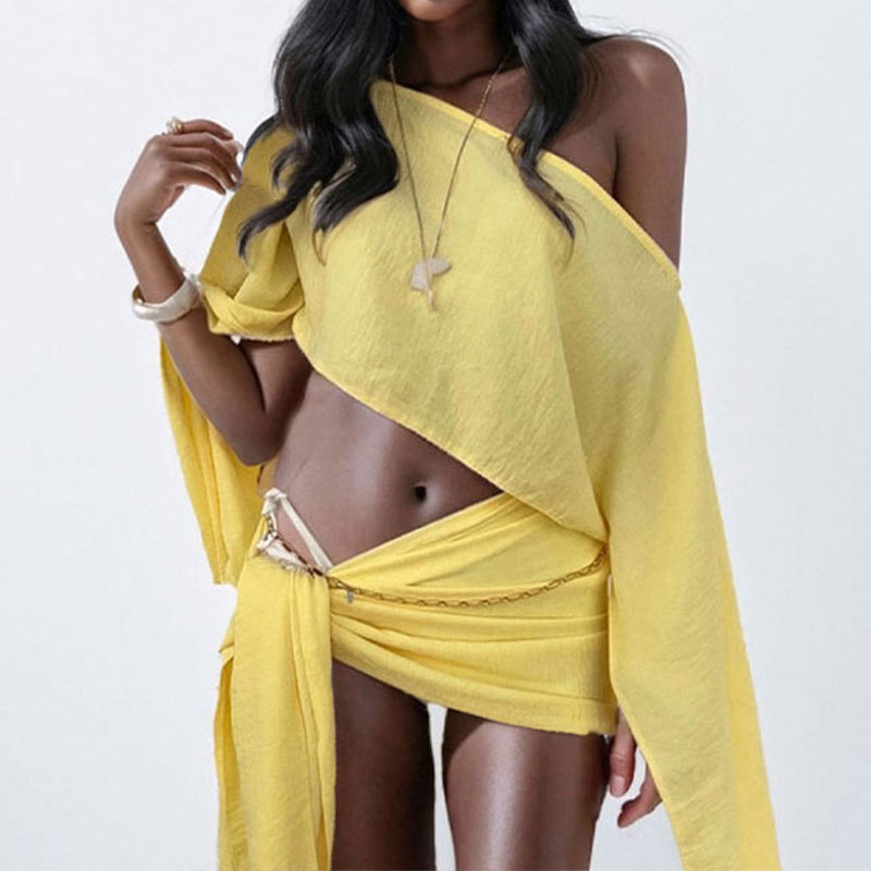 Women Two Pieces Sets Summer C - مراجعة Crop Top Crochet وسعره