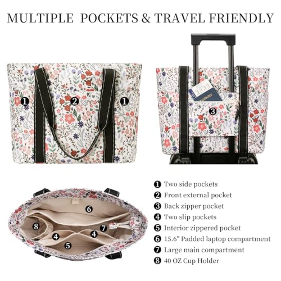 Tote Bag for Women with Laptop - مراجعة Tote Bag Beach وسعره