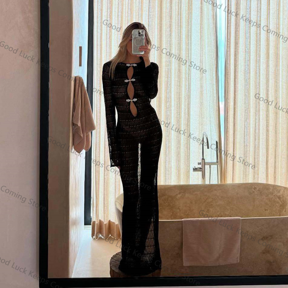 2025 Knitted Dress Backless Co - مراجعة Cover Up Kaftan وسعره